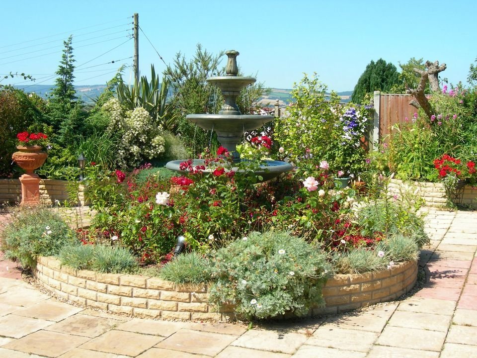 The peaceful walled garden